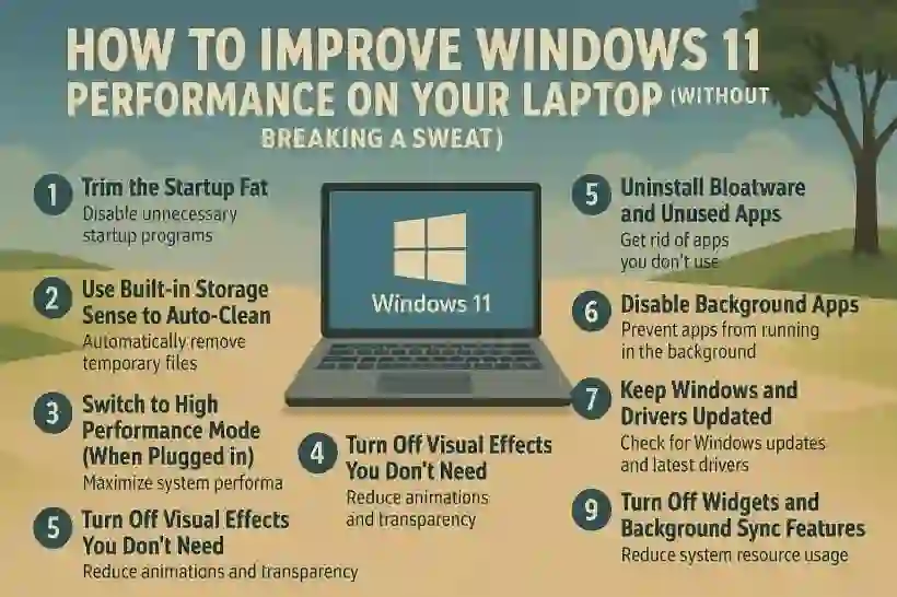 “Windows 11 desktop interface with productivity and multitasking features”