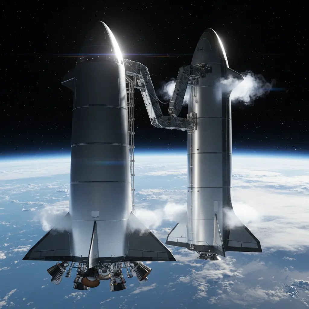 “SpaceX Starship rocket and Falcon 9 reusable launch technology”