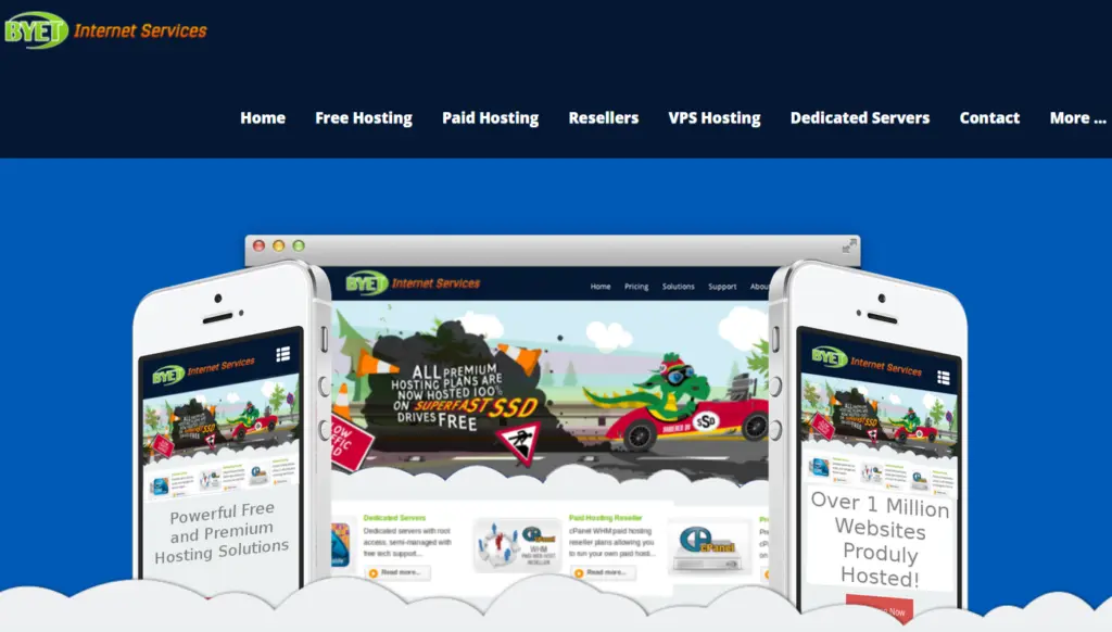 “Comparison of the best free web hosting providers and website hosting services”