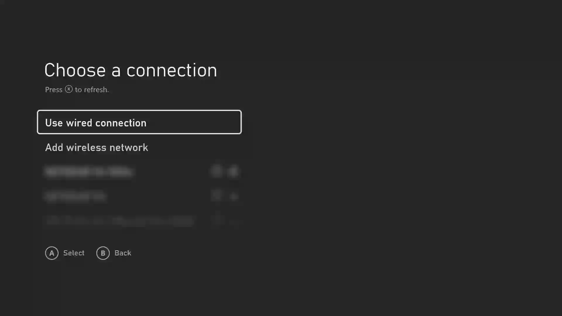 Xbox connected to internet via Ethernet cable and Wi-Fi showing network setup for online gaming