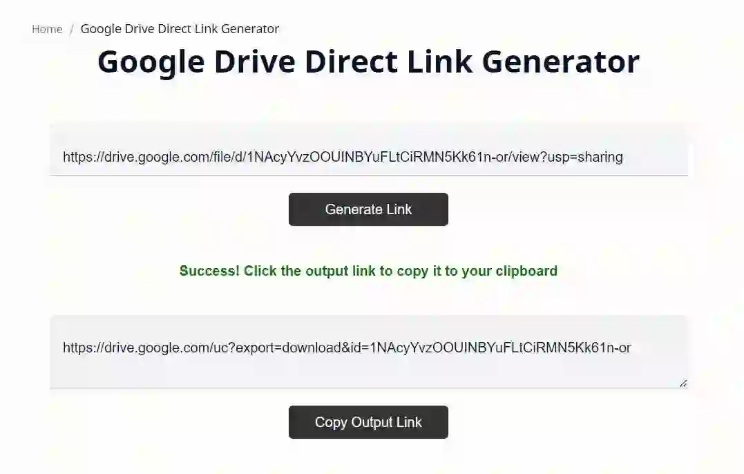 “Google Drive direct download link creation tutorial”