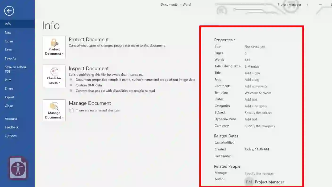 “Microsoft Word document properties and WordPress SEO publishing workflow”