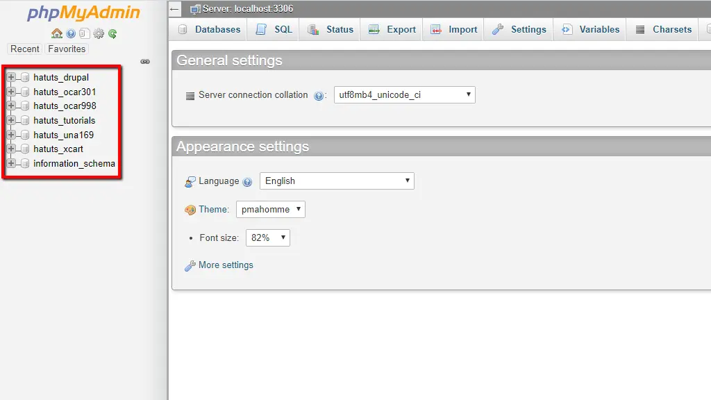 “Repairing and optimizing MySQL database tables using phpMyAdmin”