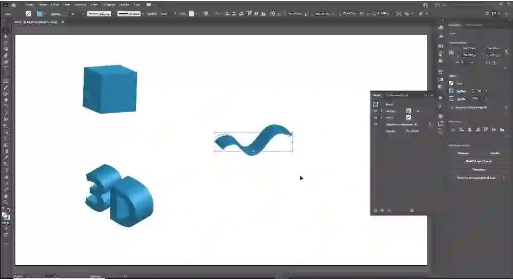 “Adobe Illustrator 3D object creation and augmented reality export workflow”