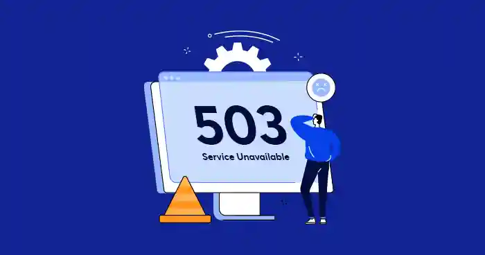 “503 Service Unavailable error on a web hosting server”