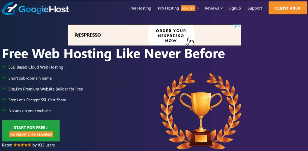 “Comparison of the best free web hosting providers and website hosting services”