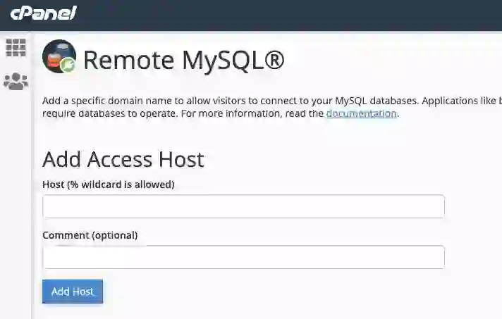 “Managing Remote MySQL connections and IP access in cPanel hosting”