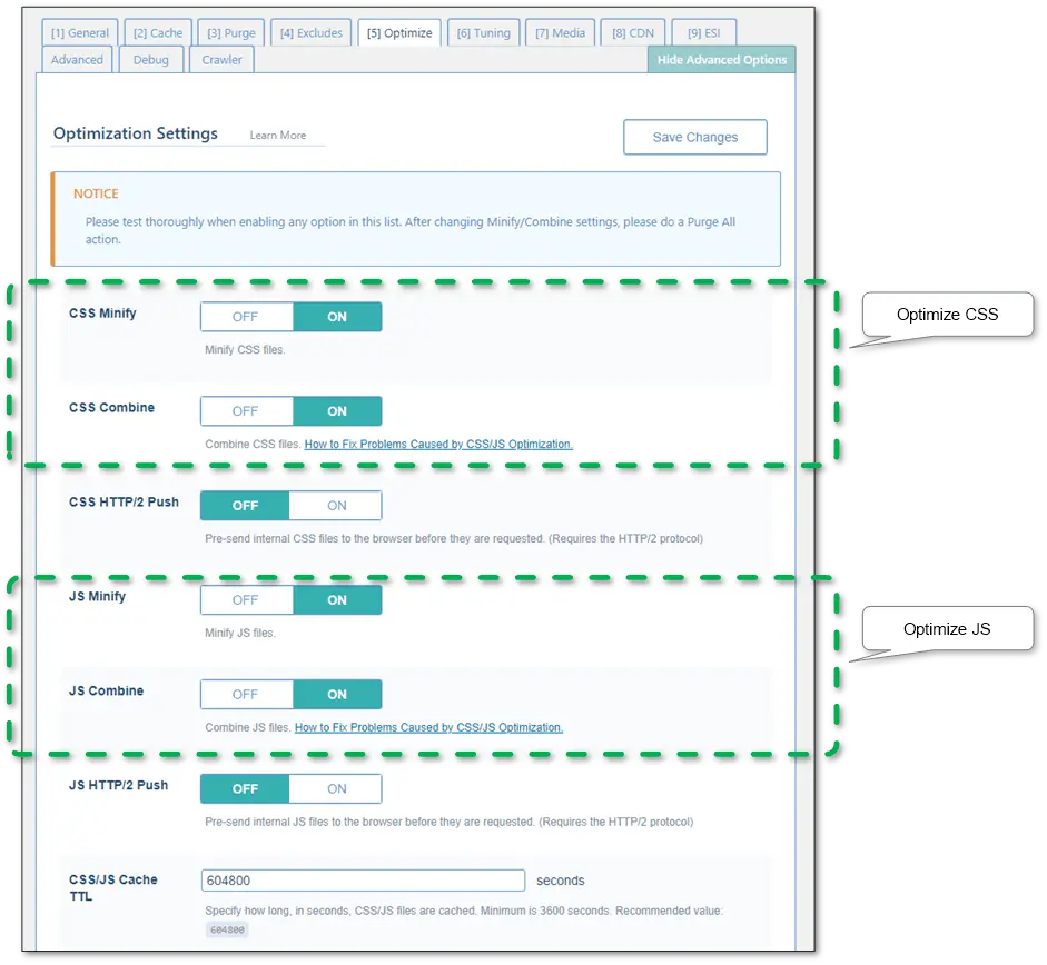 “WordPress cache plugins improving website speed and Google PageSpeed scores”
