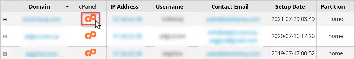 “Accessing WHM, cPanel, and Webmail through secure login URLs”