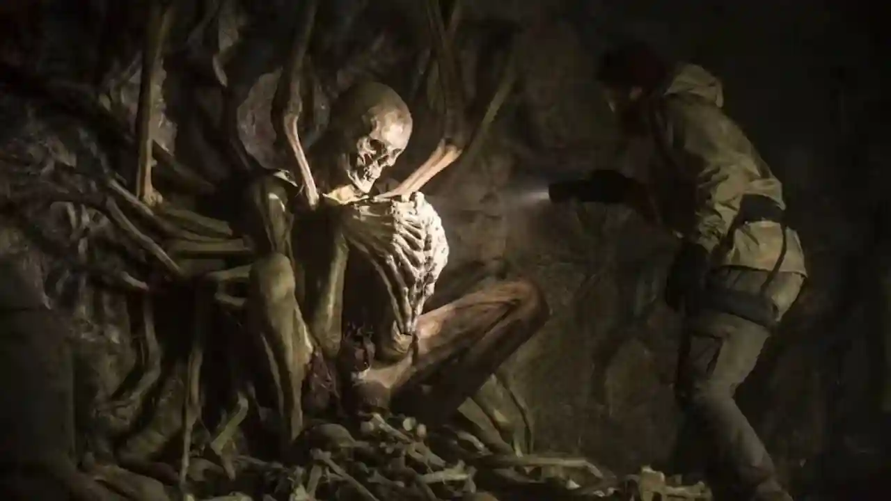 “Dark supernatural horror atmosphere from The Empty Man movie”