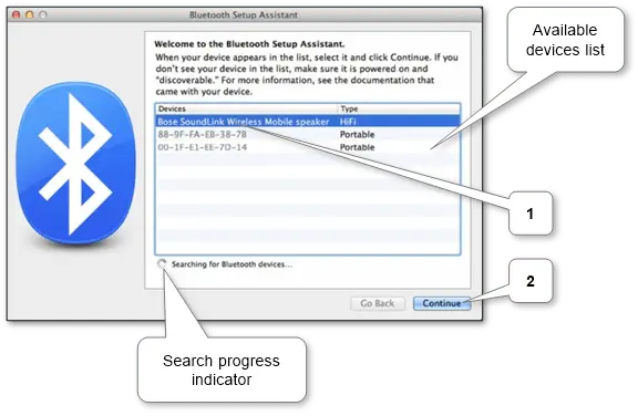 “Connecting Bluetooth devices to a MacBook using macOS Bluetooth settings”