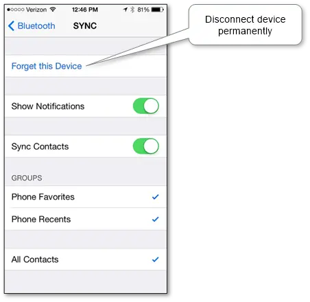 “Bluetooth pairing process on Android and iPhone smartphones”
