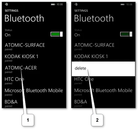 “Bluetooth pairing process on Android and iPhone smartphones”