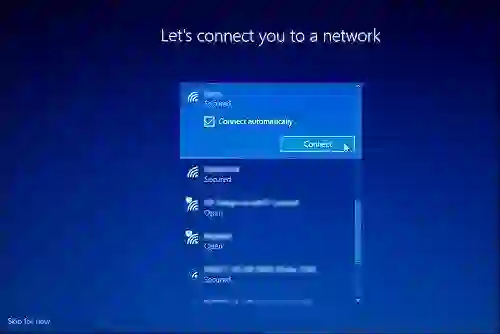 “Windows laptop connected to a wireless Wi-Fi network”