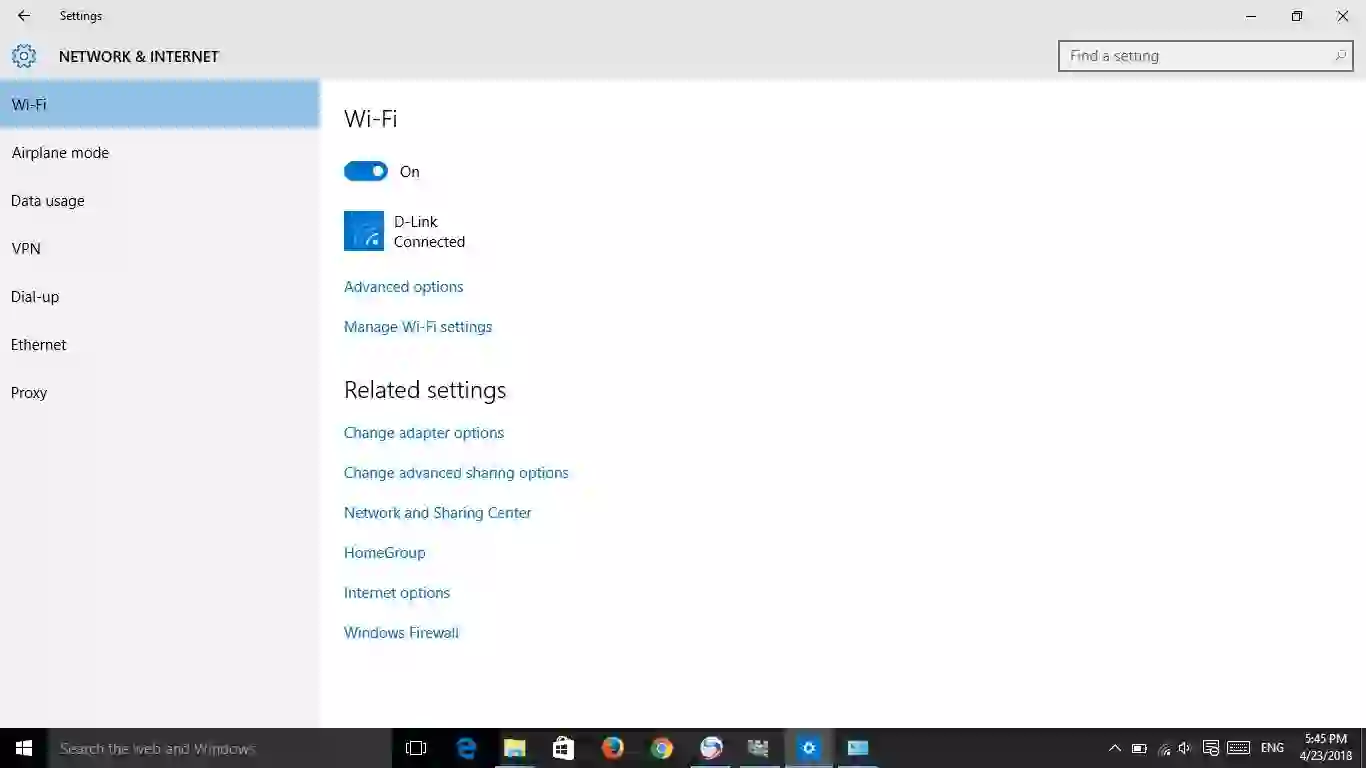 “Windows laptop connected to a wireless Wi-Fi network”