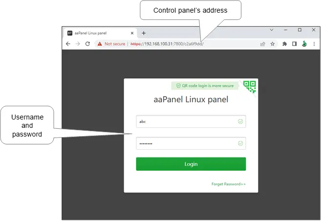 “WordPress installation and VPS server configuration dashboard”