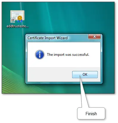“Installing a trusted root certificate in Windows using the Certificate Import Wizard”