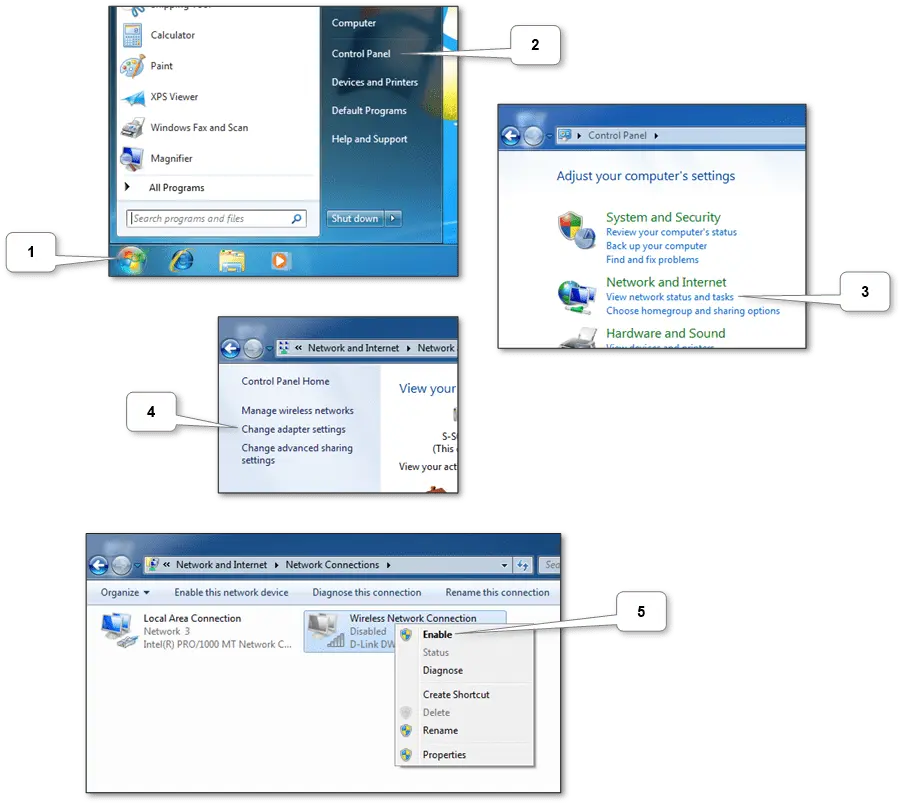 “Windows laptop connected to a wireless Wi-Fi network”