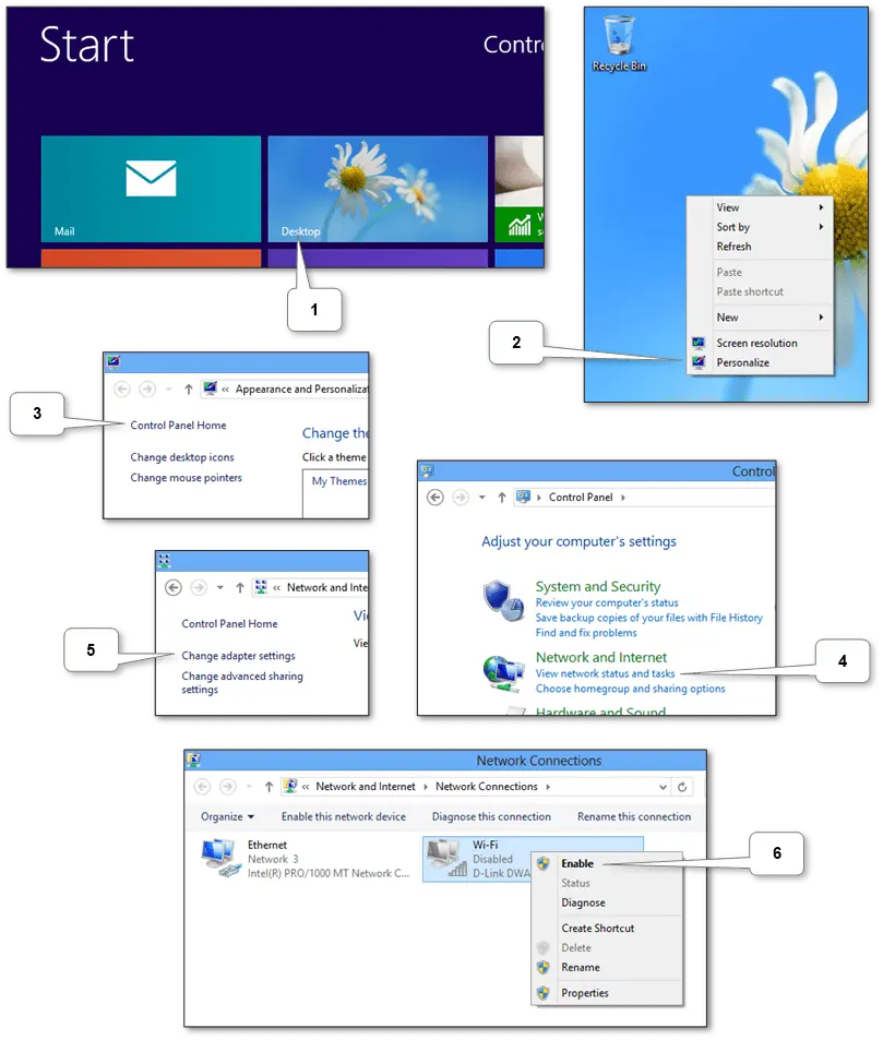 “Windows laptop connected to a wireless Wi-Fi network”