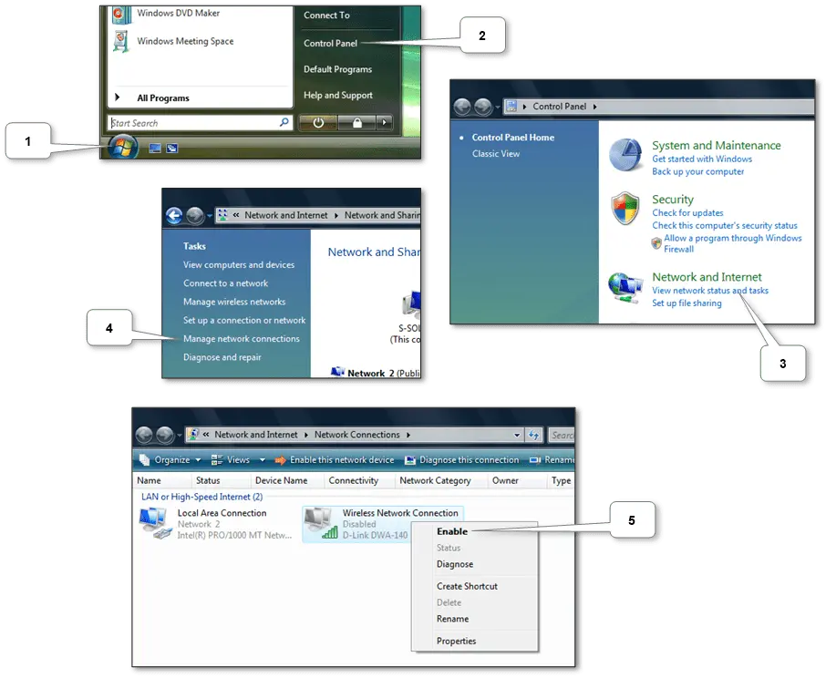 “Windows laptop connected to a wireless Wi-Fi network”