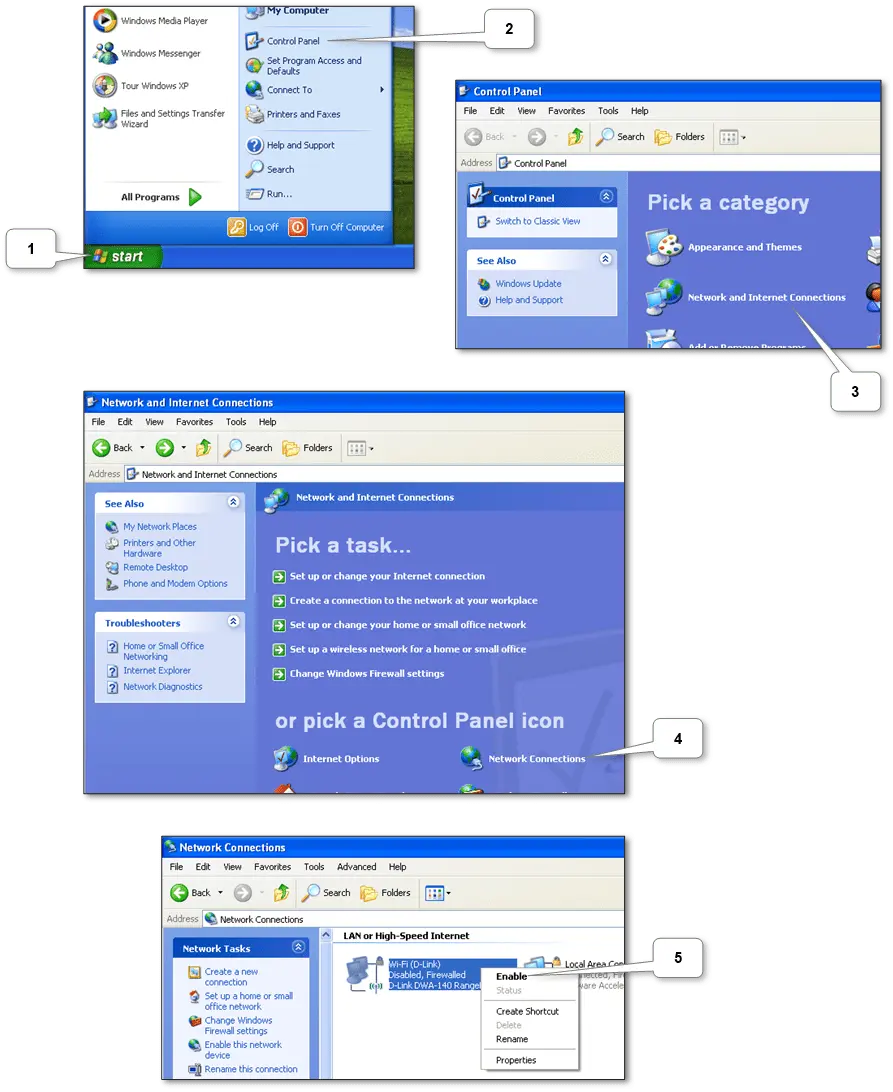 “Windows laptop connected to a wireless Wi-Fi network”