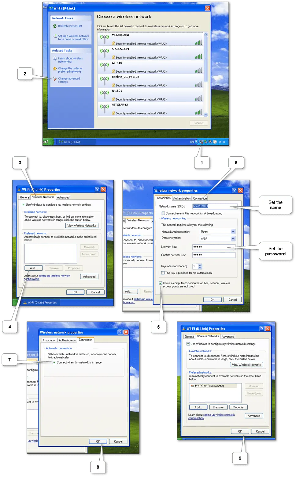 “Laptop configured as a Wi-Fi hotspot sharing internet connection”