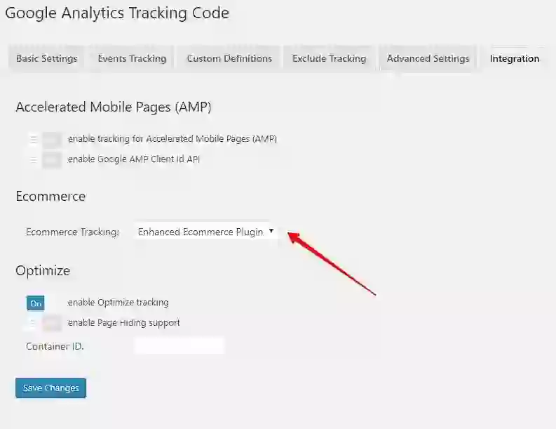 “Google Analytics 4 integrated with AMP pages in WordPress”