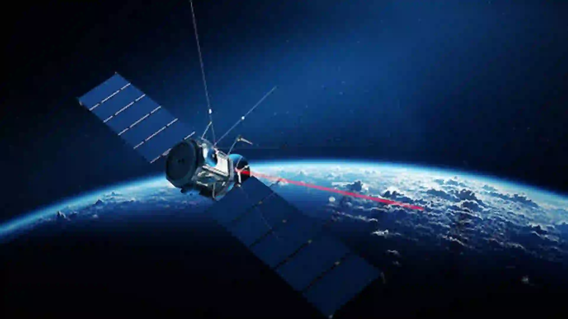 “NASA Deep Space Optical Communications system transmitting laser data through space”