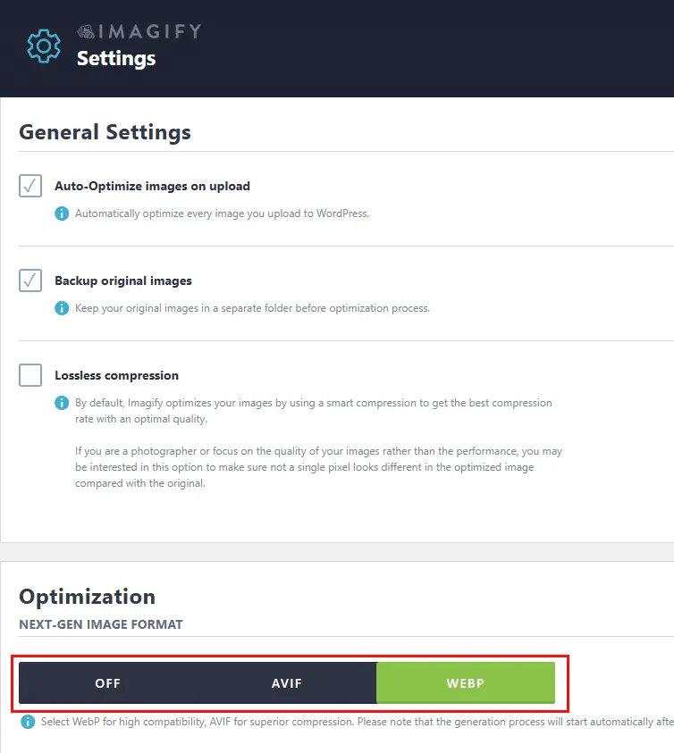 “Imagify WordPress plugin optimizing website images for faster loading speed”