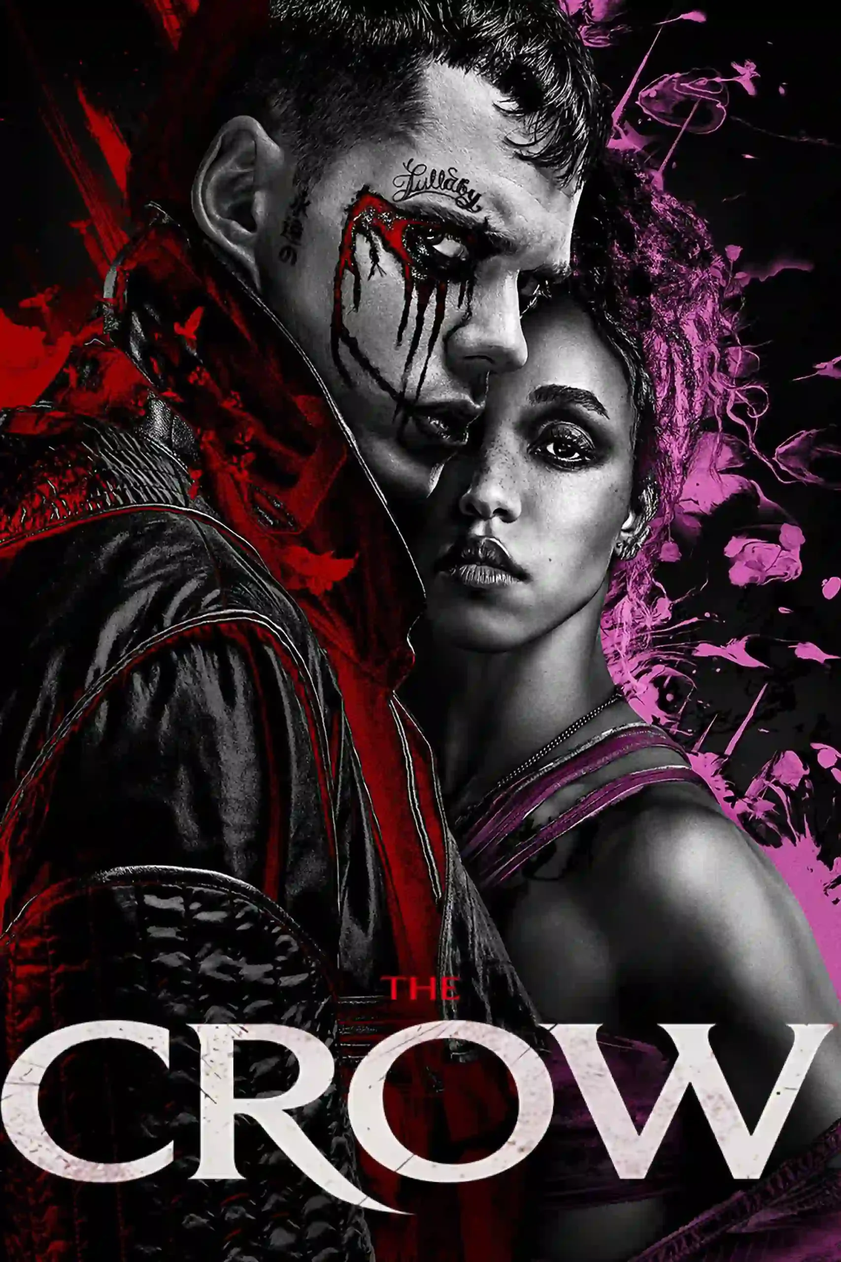 “Bill Skarsgård as Eric Draven in The Crow 2024 gothic movie remake”