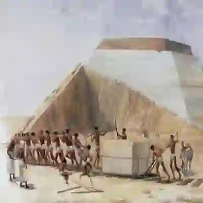 “The Step Pyramid of Djoser in Saqqara showing ancient Egyptian architectural engineering”