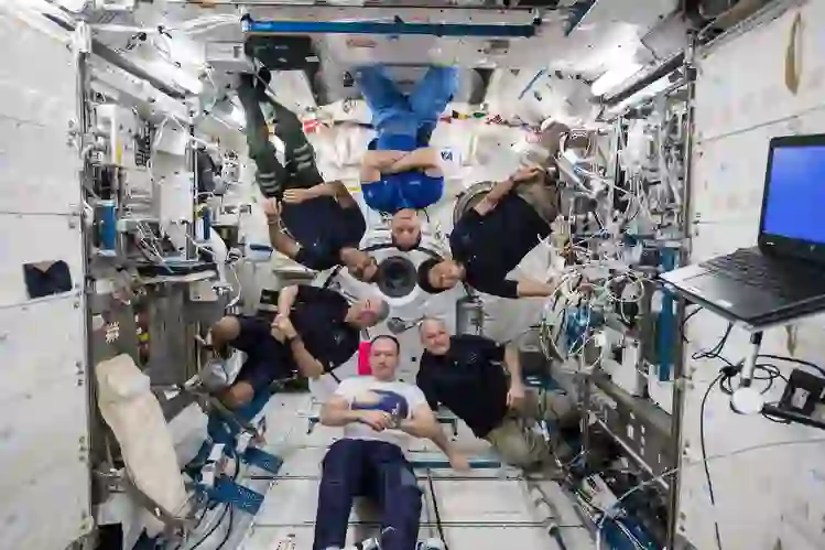 “NASA astronauts aboard the International Space Station during delayed return mission”