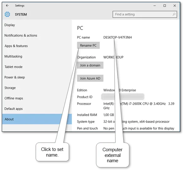 “Changing the computer name on Windows and Mac operating systems”