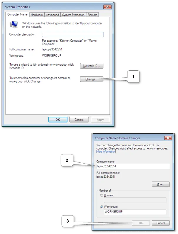“Changing the computer name on Windows and Mac operating systems”
