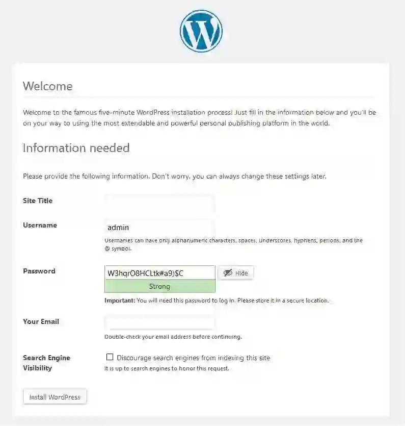 “Beginner setting up a WordPress blog and creating online content”
