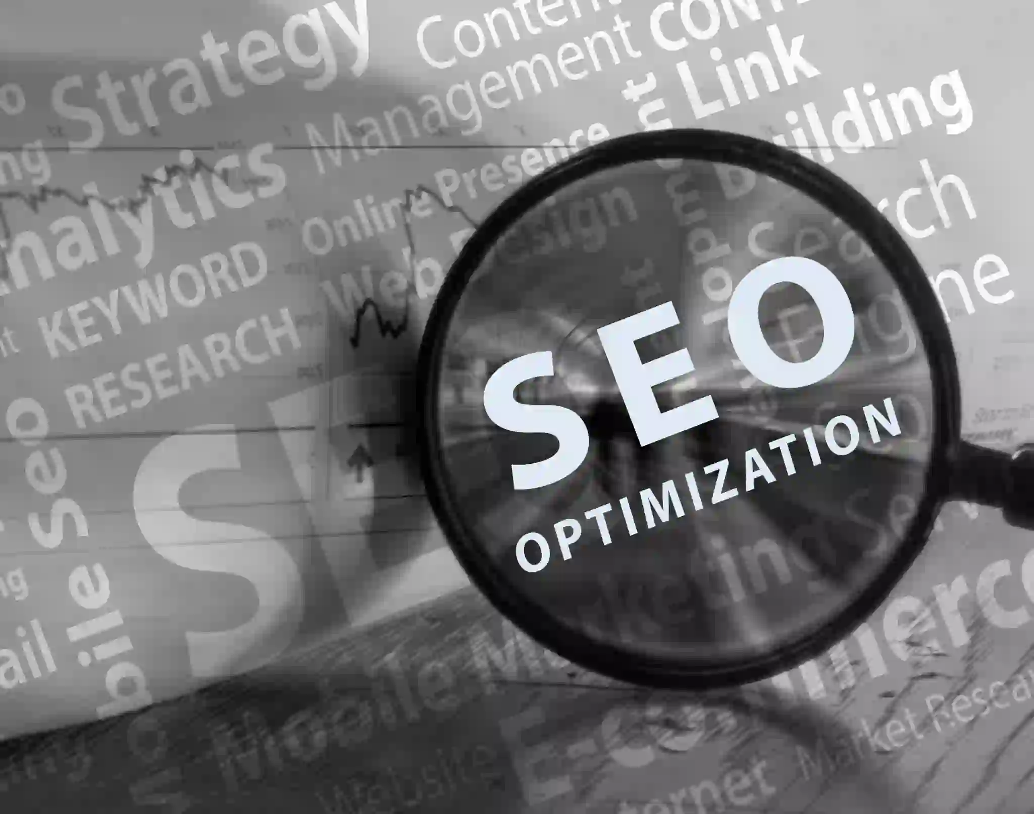 “Search engine optimization concept showing website rankings and organic traffic growth”