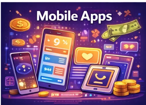 mobile app passive income business earning money from app downloads and ads