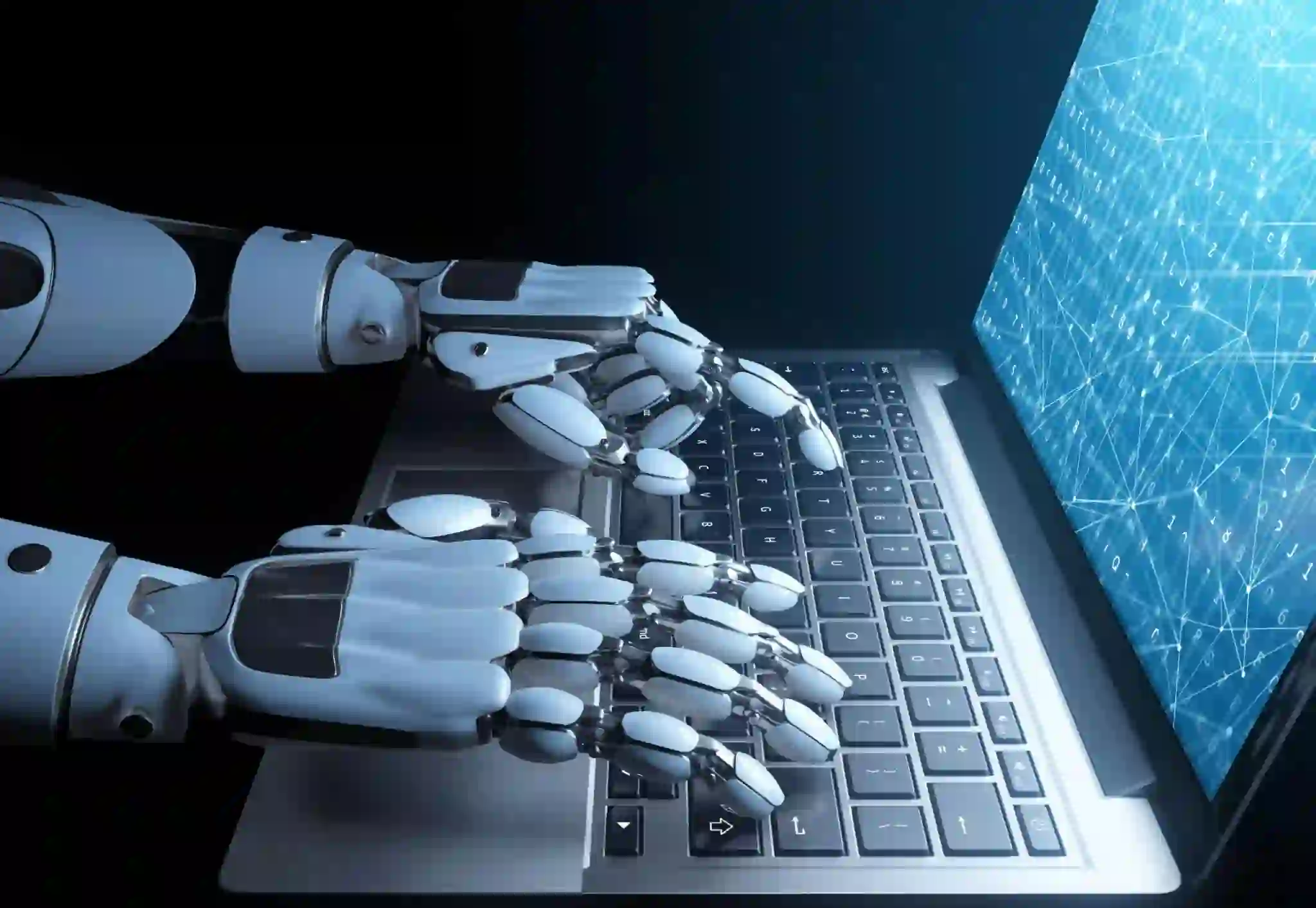 “Artificial intelligence concept with neural networks and futuristic digital technology”