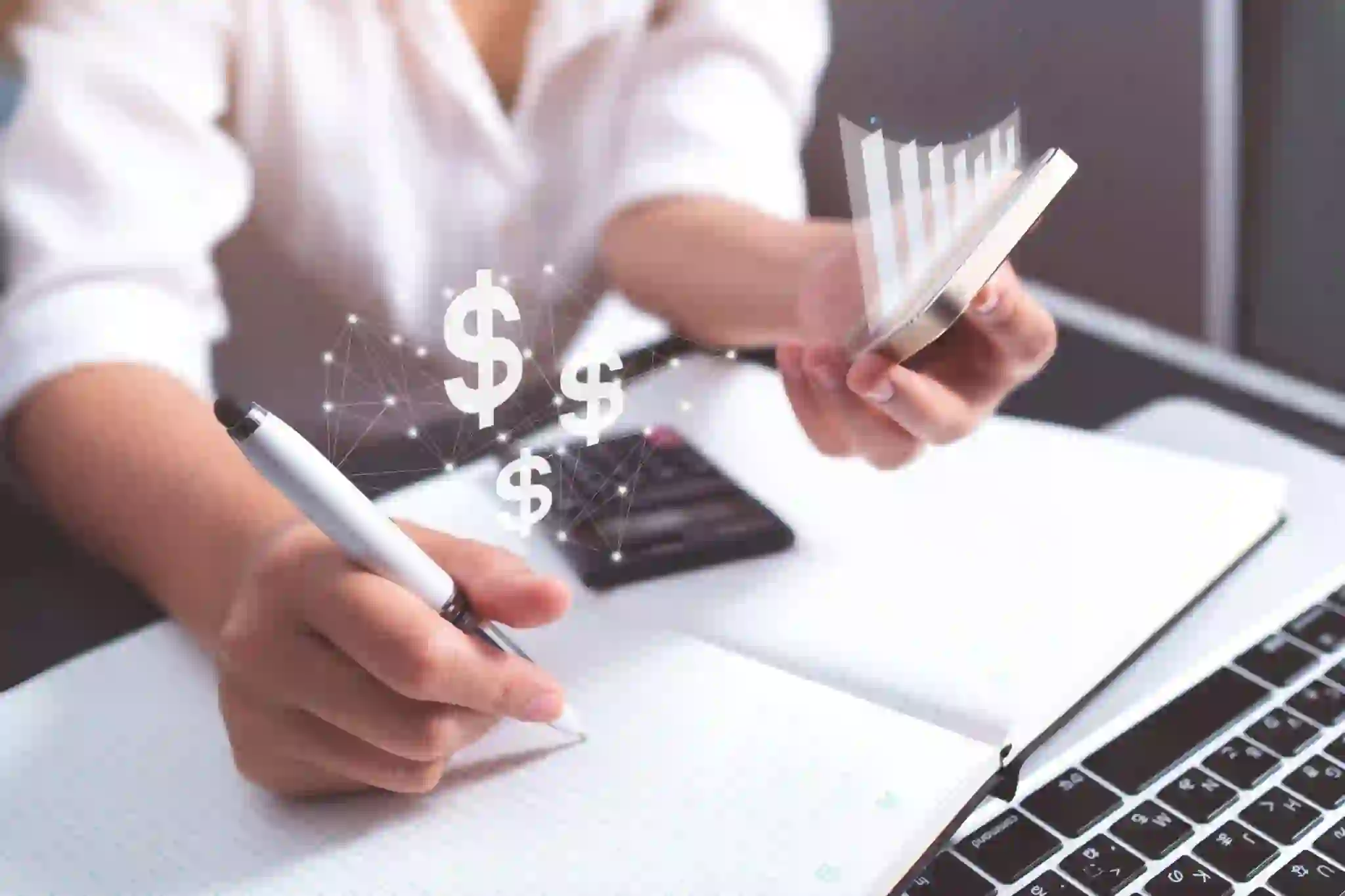 “Online entrepreneur building passive income streams using digital business models”