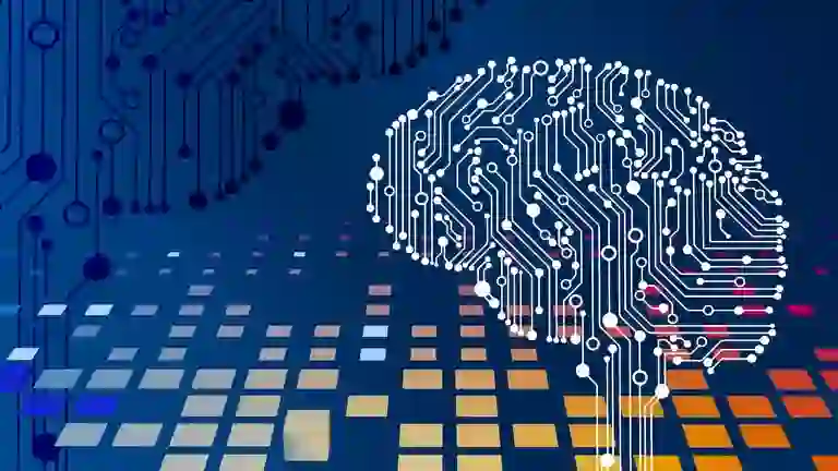 Professional workstation showcasing Generative AI for content creation tools and digital marketing interface.